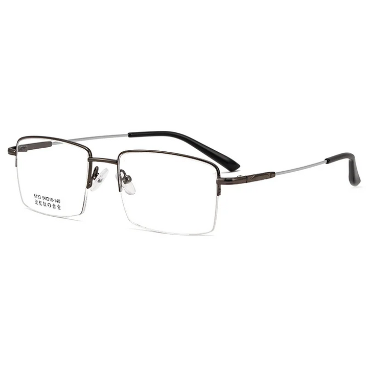 Gmei Optical 5133 unisex semi-rimless titanium alloy prescription eyeglasses — view 5