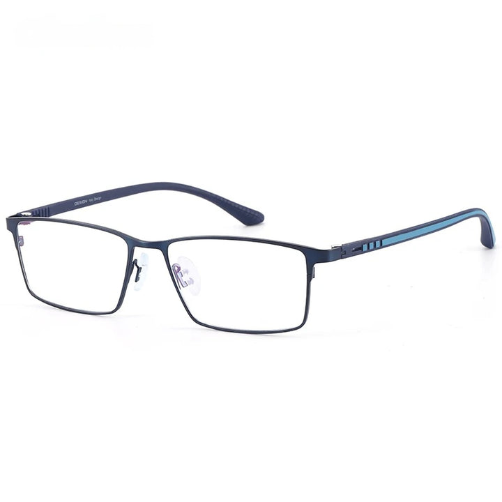 Chashma Ochki Mens Full Rim Square Alloy Eyeglasses 9386 — view 10 | Chashma Ochki at FuzWeb