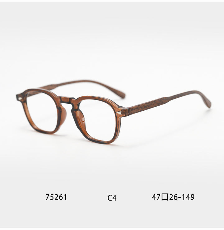 Kocolior Unisex Full Rim Square Tr 90 Alloy Photochromic Reading Glasses 75261.