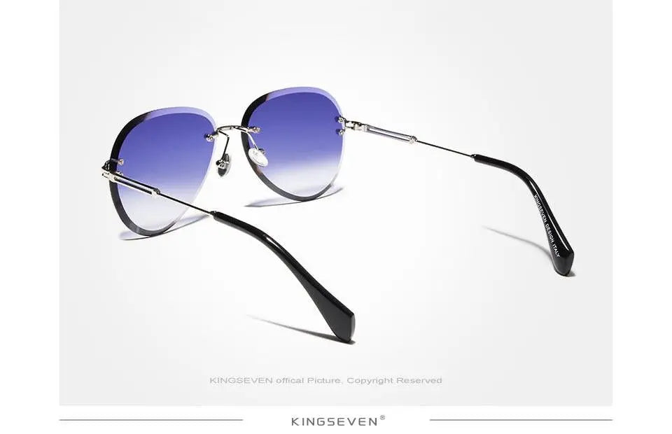 Kingseven Rimless Women Sunglasses Gradient N802Ns — view 15 | KingSeven at FuzWeb