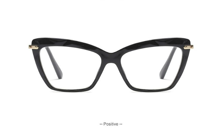 CCspace Womens Full Rim Rectangle Cat Eye Resin Alloy Frame Eyeglasses 45591 — view 6 | CCspace at FuzWeb
