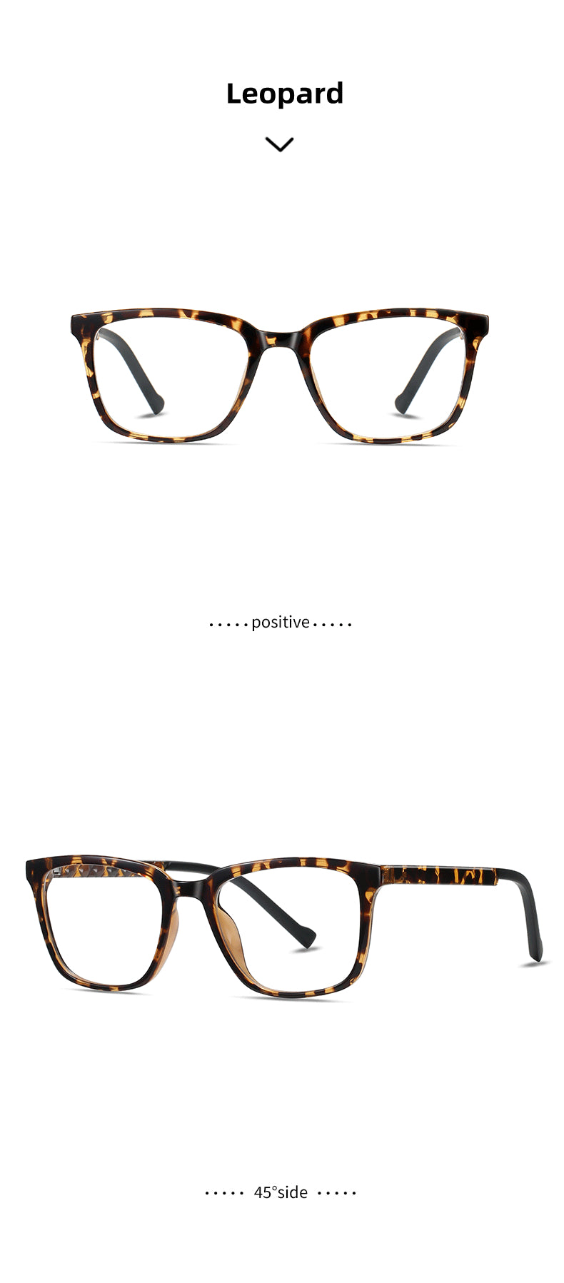 Kocolior Unisex Full Rim Square Acetate Alloy Reading Glasses 70017.