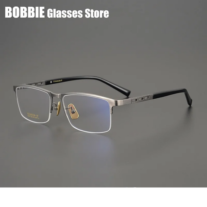 Bobbie Unisex Full Or Semi Rim Square Titanium Eyeglasses 910977