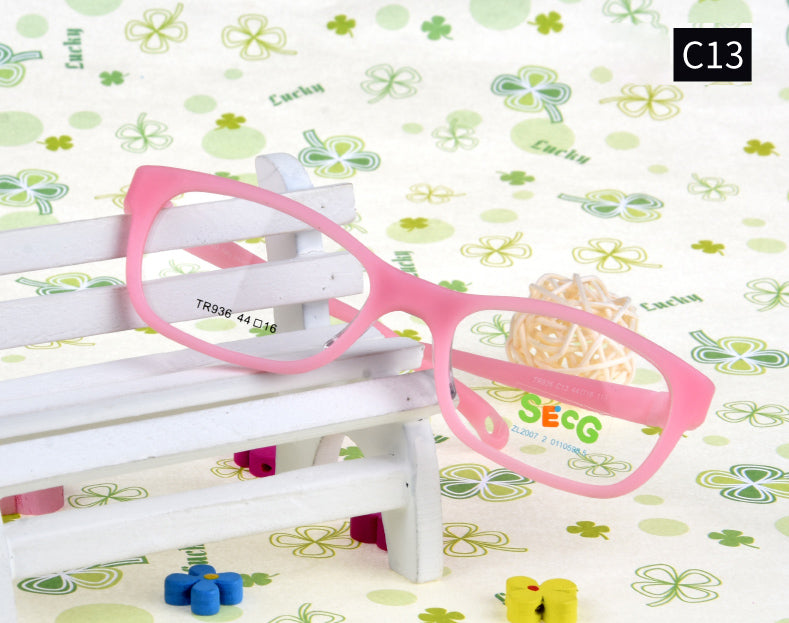 Secg Unisex Childrens Full Rim Square Tr 90 Silicone Eyeglasses 18936 — view 5 | Secg at FuzWeb