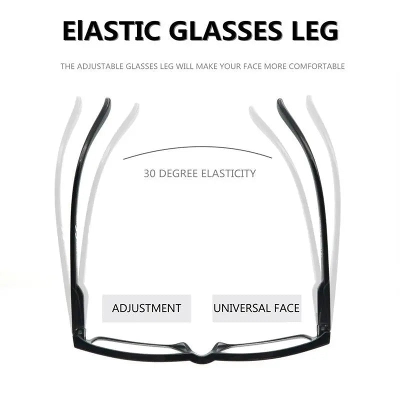 Modfans Unisex Full Rim Rectangle Polycarbonate Reading Glasses R0341 — view 7 | Modfans at FuzWeb