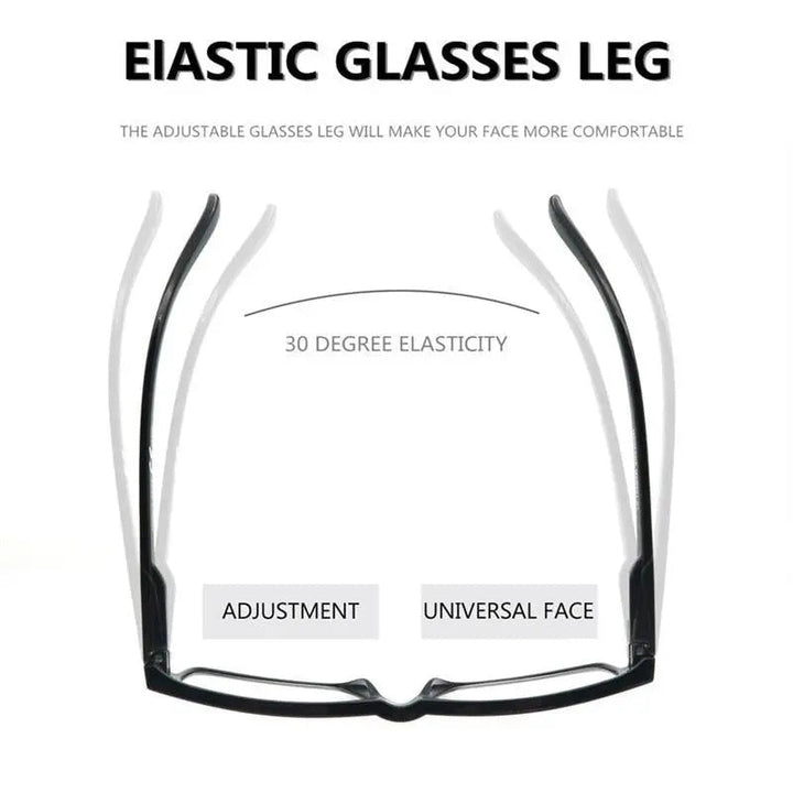 Modfans Unisex Full Rim Rectangle Polycarbonate Reading Glasses R0341 — view 7 | Modfans at FuzWeb