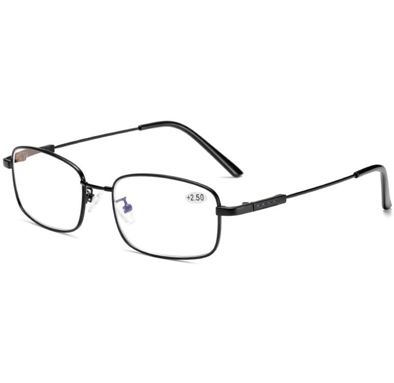 Evunhuo Full Rim Square Titanium Alloy Progressive Reading Glasses 4579.