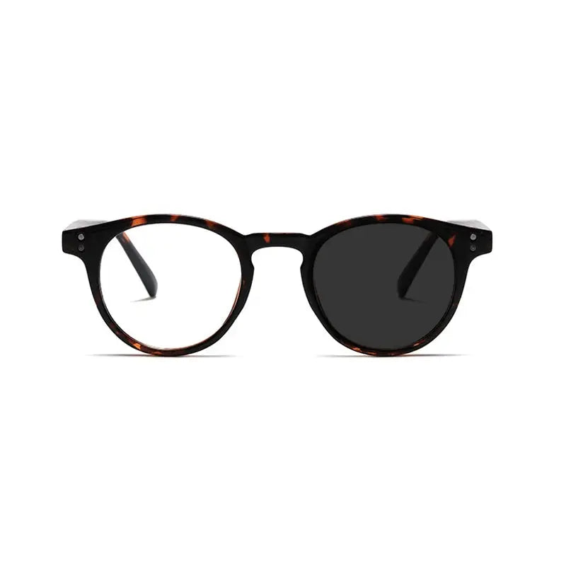 Kocolior Unisex Full Rim Round Acetate Hyperopic Reading Glasses 3313.