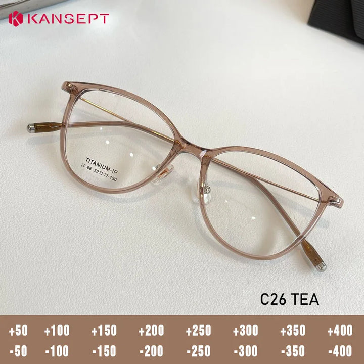 Kansept Unisex Full Rim Cat Eye Tr 90 Titanium Frames 206800 FuzWeb