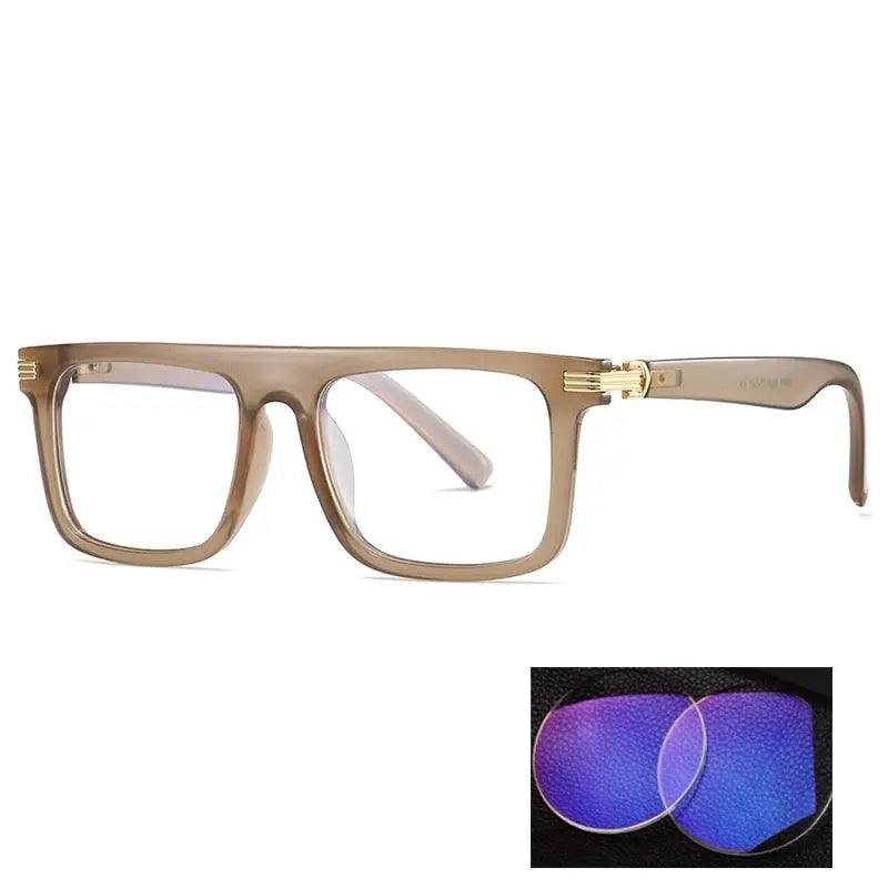 Kocolior 226100 Unisex Full Rim Square Brow Line PC Frames FuzWeb