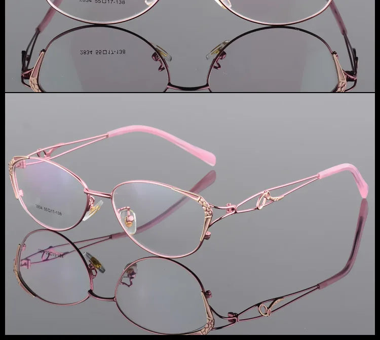 Womens Full Rim Eyeglasses Alloy Frame S2834 — view 20 | Bclear at FuzWeb