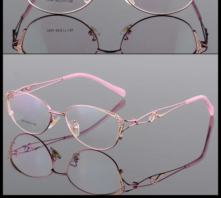 Womens Full Rim Eyeglasses Alloy Frame S2834 — view 20 | Bclear at FuzWeb