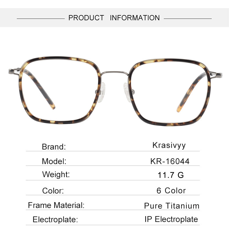 Krasivyy Mens Full Rim Square Tr 90 Titanium Eyeglasses Kr16044 — view 4 | Krasivyy at FuzWeb