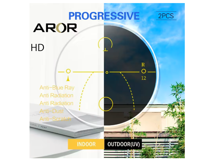 Aror HD Progressive Vision Photochromic Lenses Lenses Aror Lenses