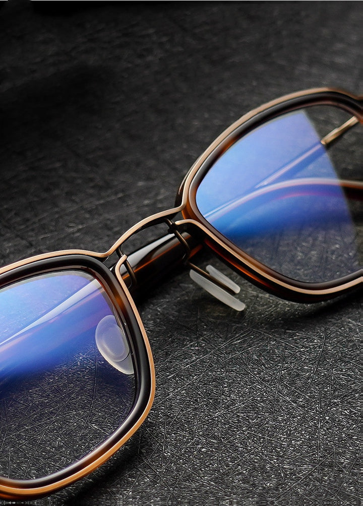 Chashma Ottica Unisex Full Rim Square Acetate Titanium Eyeglasses 795861 — view 2 | Chashma Ottica at FuzWeb