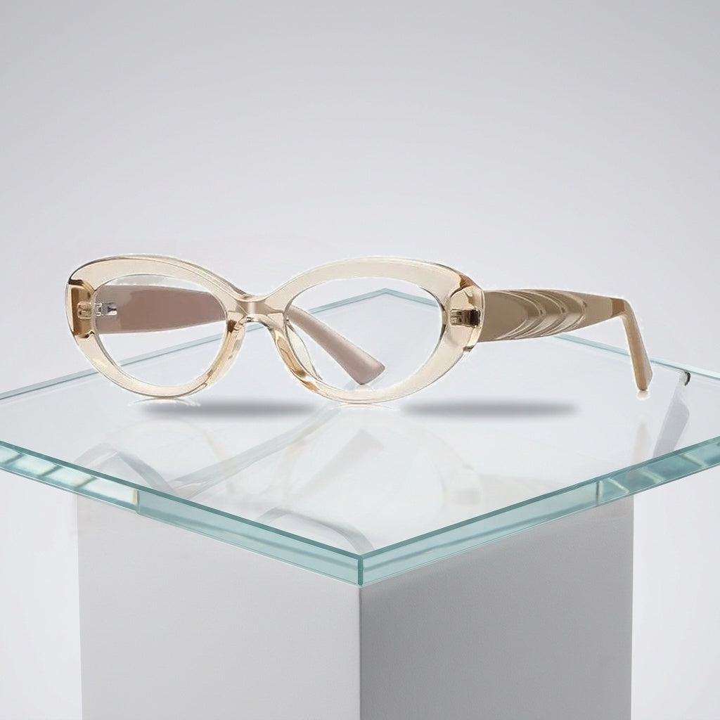 Vicky Women's Full Rim Oval Tr 90 Titanium Reading Glasses 512257 - Luxury Studio View