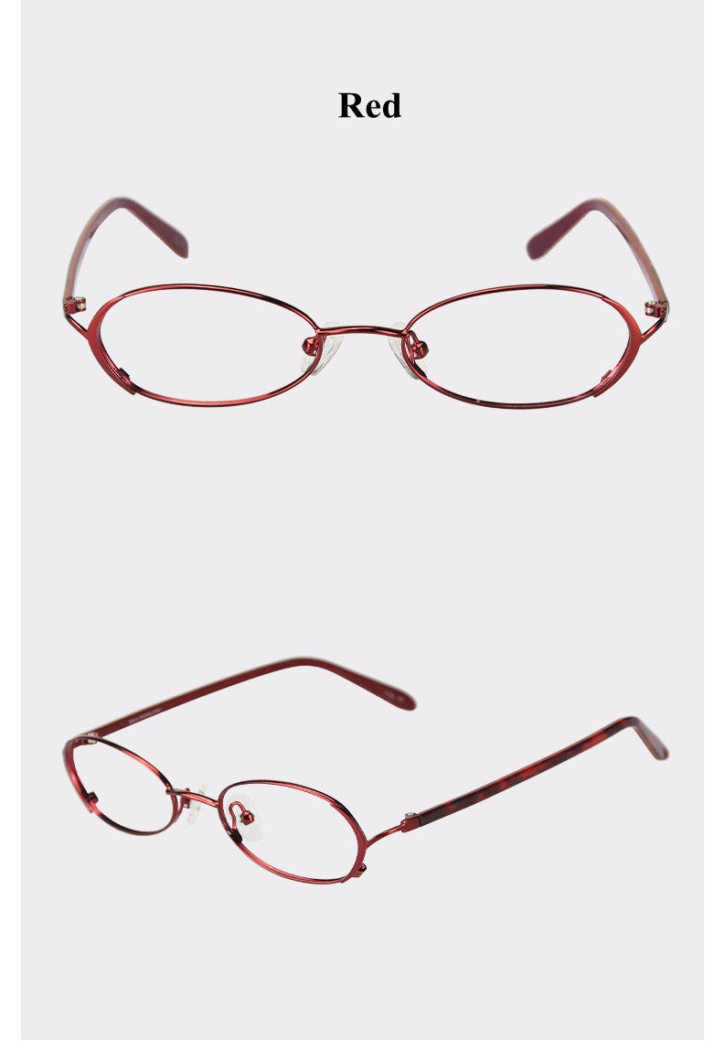 Chashma Ottica Women's Full Rim Small Oval Alloy Eyeglasses 2331.