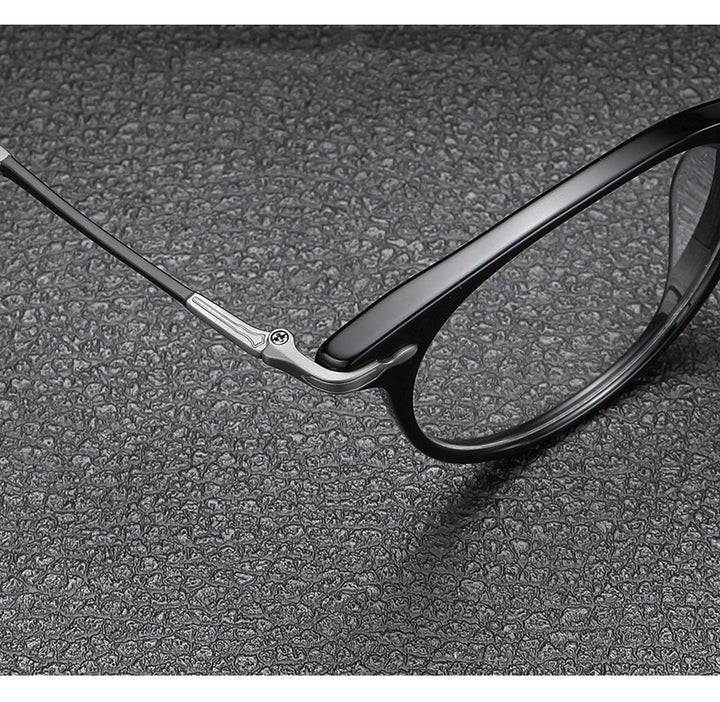 Krasivyy Unisex Full Rim Round Titanium Acetate Eyeglasses 715889 — view 2 | Krasivyy at FuzWeb