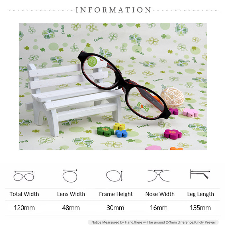 Secg Unisex Youths Full Rim Oval Tr 90 Silicone Eyeglasses 3011 — view 1 | Secg at FuzWeb