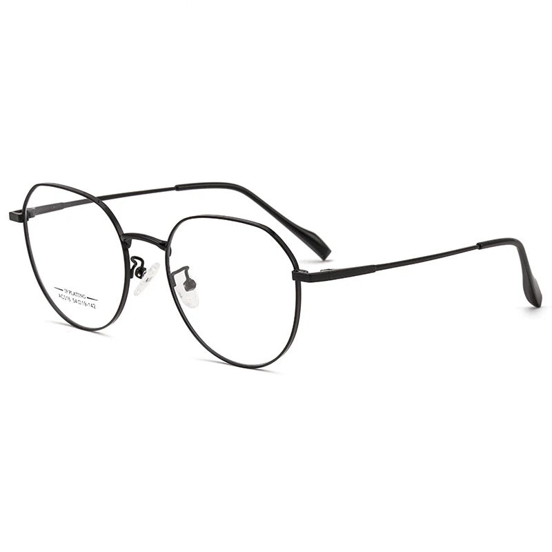 Chashma Ottica Unisex Full Rim Round Stainless Steel Eyeglasses Ac016