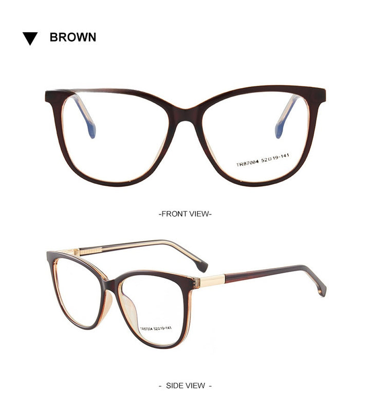 Chashma Ochki Womens Full Rim Square Tr90 Titanium Eyeglasses 87004 — view 10 | Chashma Ochki at FuzWeb