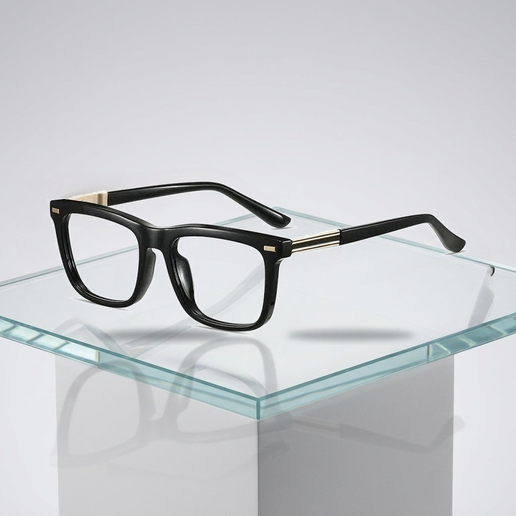 Vicky Men's Full Rim Square Tr 90 Alloy Reading Glasses 584007 - Luxury Studio View