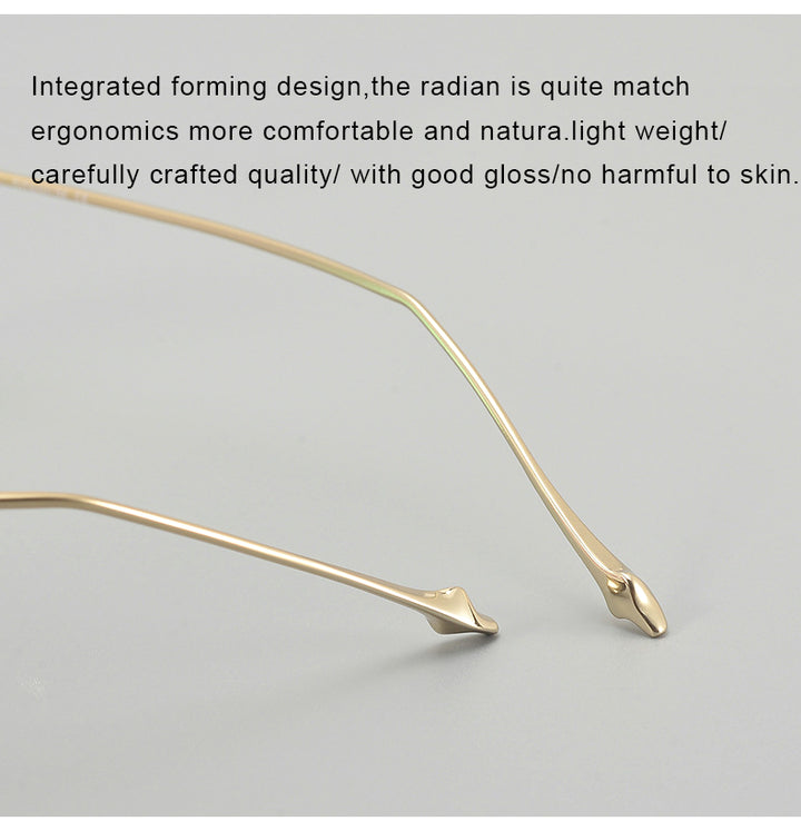 Krasivyy Unisex Full Rim Square Titanium Eyeglasses 14618 — view 9 | Krasivyy at FuzWeb