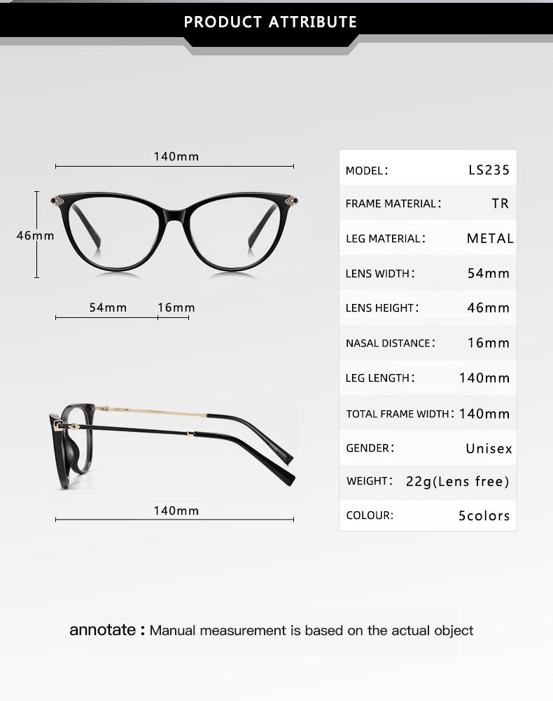 Vicky Womens Full Rim Square Cat Eye Tr 90 Alloy Reading Glasses 77235 — view 1 | Vicky at FuzWeb