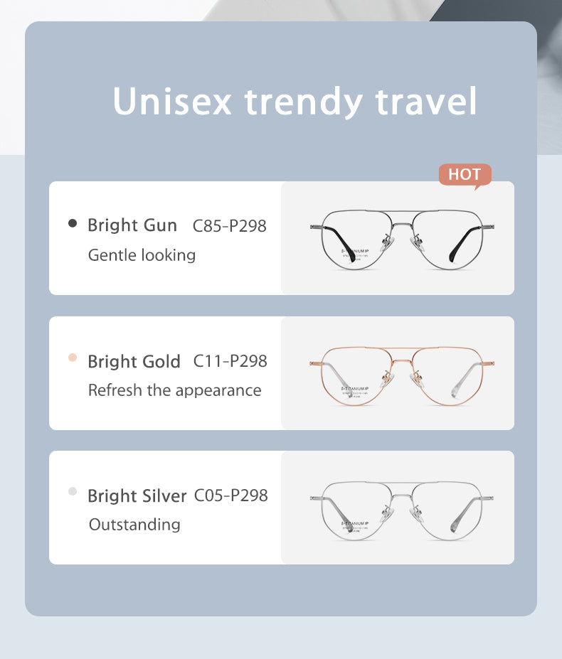 Vicky Mens Full Rim Double Bridge Square Titanium Reading Glasses St6219 — view 1 | Vicky at FuzWeb