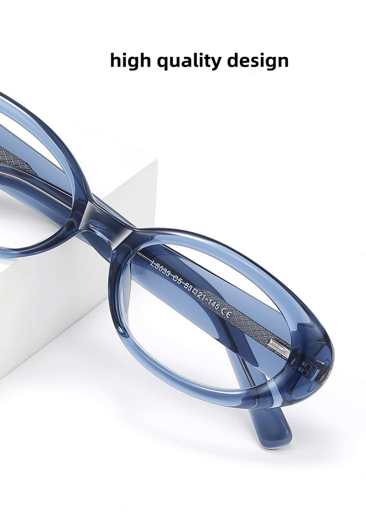 Kocolior Womens Full Rim Oval Acetate Photochromic Reading Glasses 629033 — view 2 | Kocolior at FuzWeb