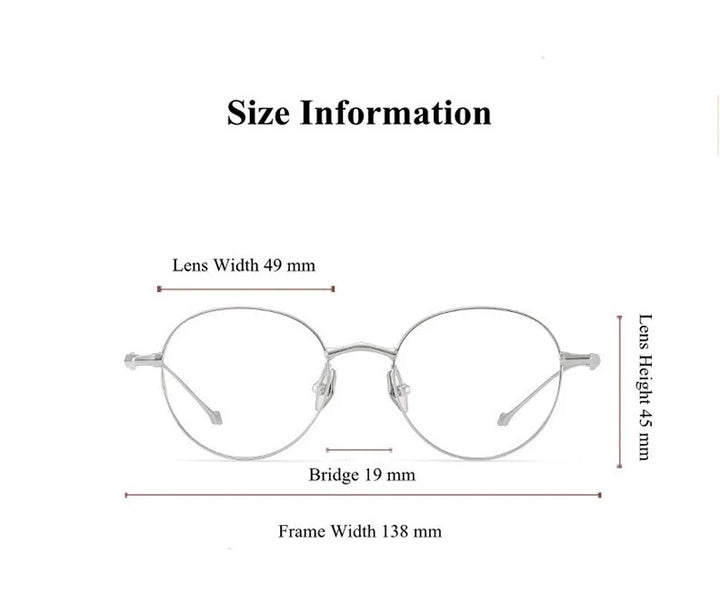 Chashma Ottica Womens Full Rim Round Titanium Eyeglasses — view 7 | Chashma Ottica at FuzWeb