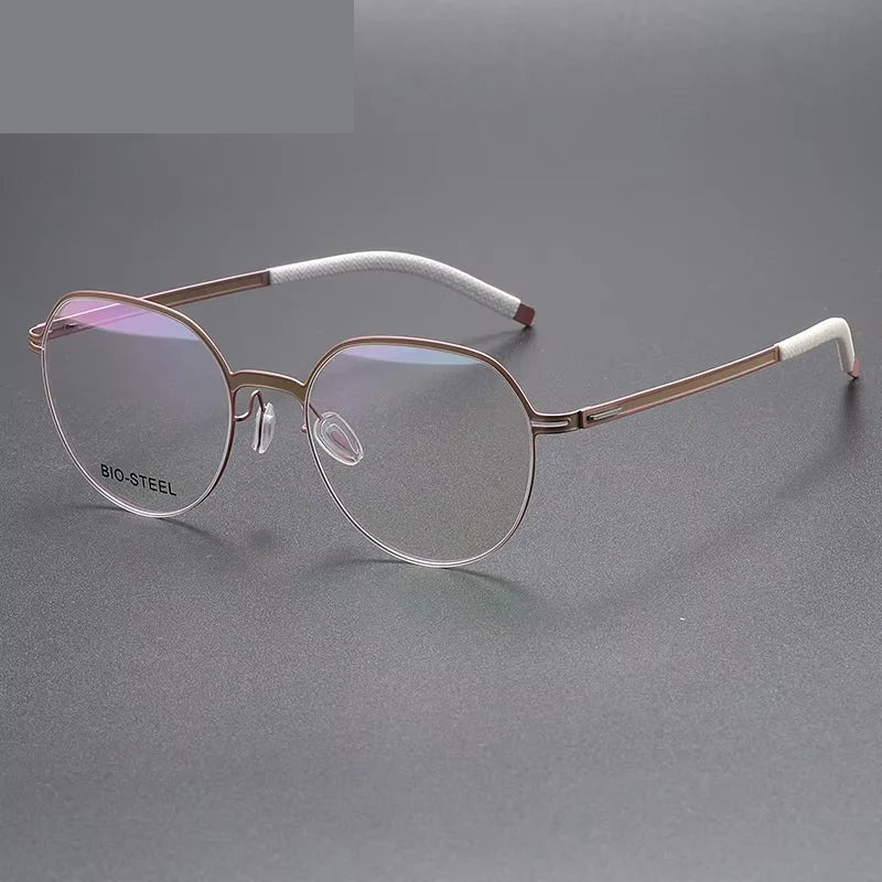 Chashma Ottica Unisex Full Rim Titanium Prescription Eyeglasses 460