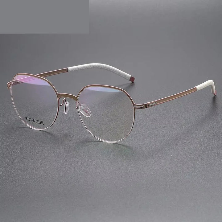 Chashma Ottica Unisex Full Rim Titanium Prescription Eyeglasses 460