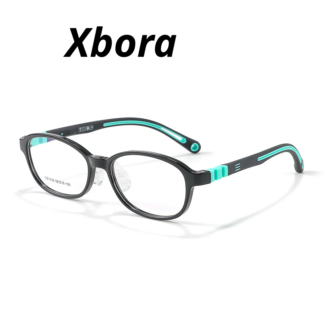 Xbora Unisex Youth's Full Rim Oval Square Tr 90 Eyeglasses 541018