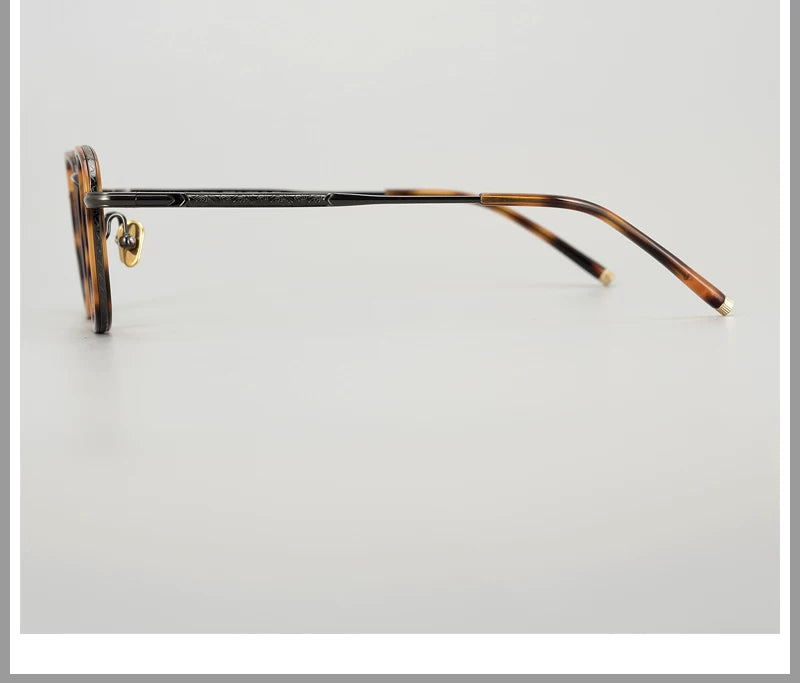 Aimee Unisex Full Rim Square Acetate Titanium Eyeglasses 21140.