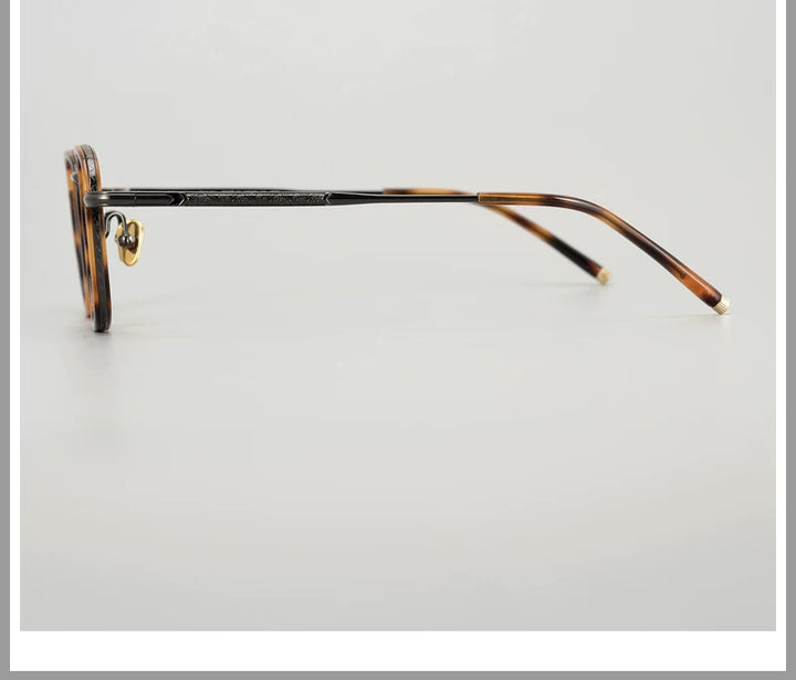 Aimee Unisex Full Rim Square Acetate Titanium Eyeglasses 21140.