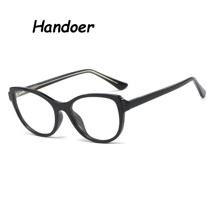 Handoer Unisex Full Rim Square Cat Eye Tr 90 Eyeglasses 93358