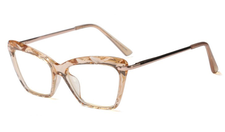 CCspace Womens Full Rim Rectangle Cat Eye Resin Alloy Frame Eyeglasses 45591 — view 14 | CCspace at FuzWeb