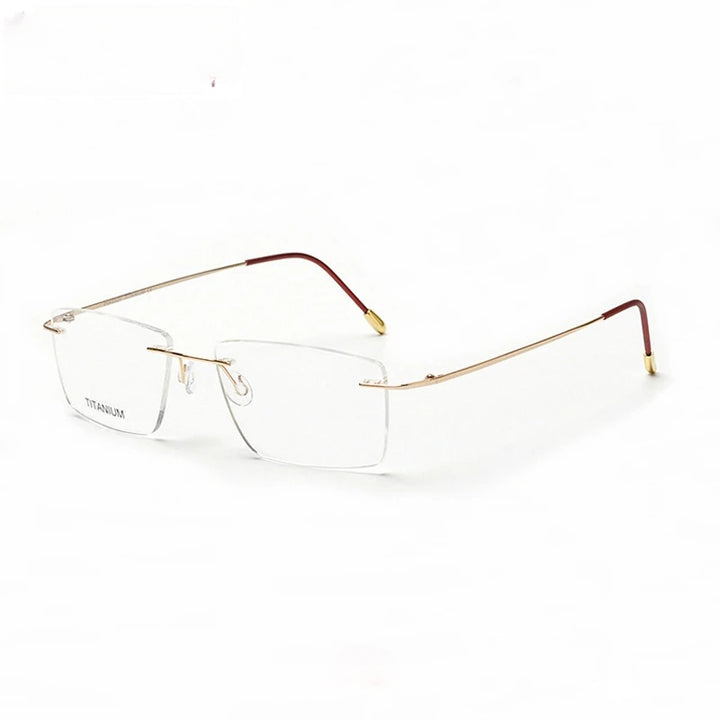 Chashma Ottica 16011 unisex rimless titanium prescription eyeglasses — view 4