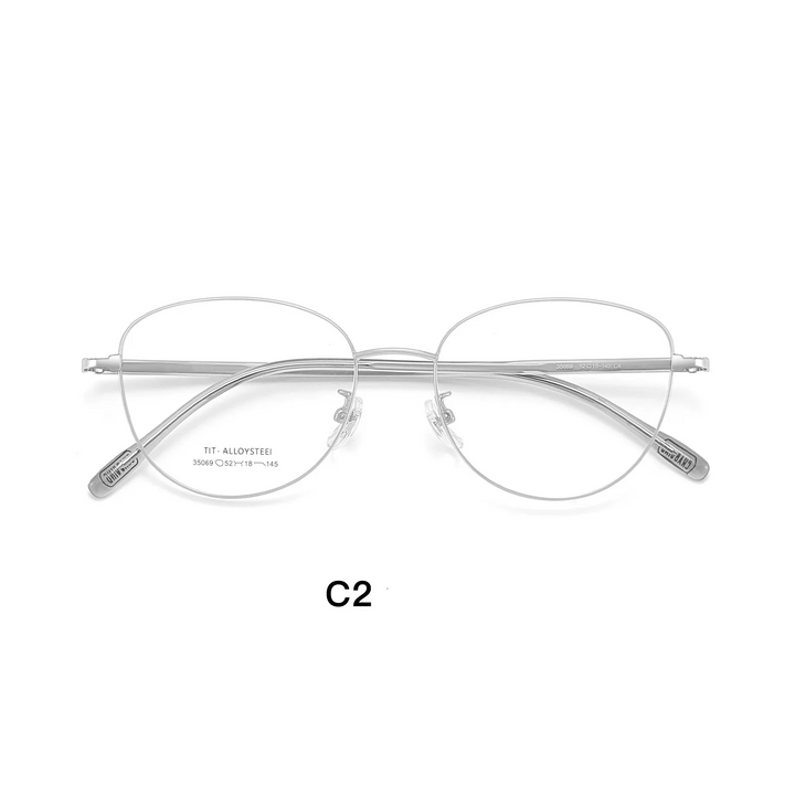 Gmei Optical 35069 women's cat eye alloy prescription eyeglasses — view 5