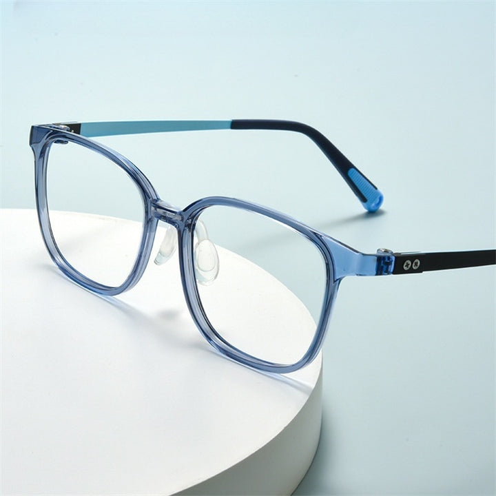 Chashma Ochki Unisex Full Rim Square Tr 90 Titanium Tr 90 Eyeglasses 396010.