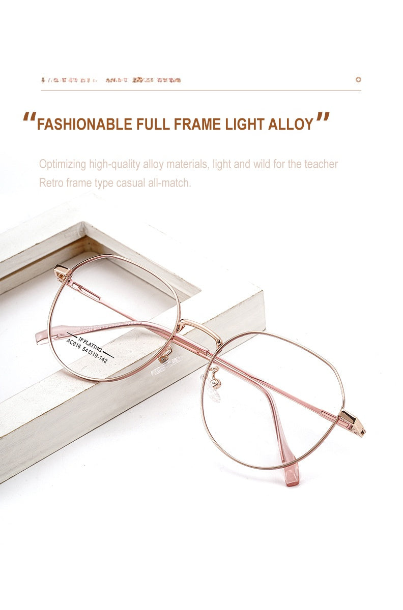 Chashma Ottica Unisex Full Rim Round Stainless Steel Eyeglasses Ac016.