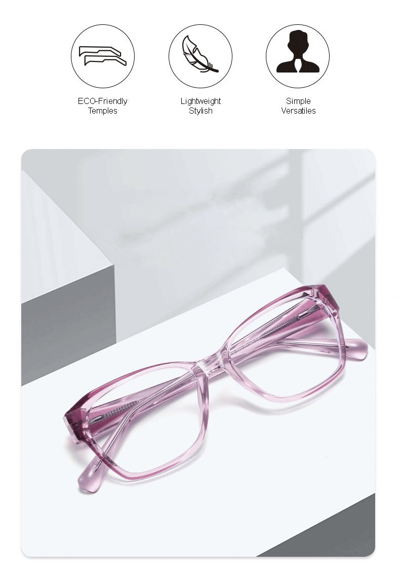 Chashma Womens Full Rim Square Polygon Tr 90 Titanium Eyeglasses 81006 — view 2 | Chashma at FuzWeb