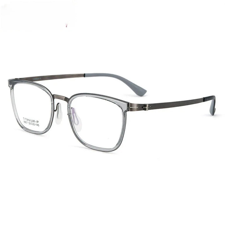 Chashma Unisex Full Rim Square Titanium Tr 90 Eyeglasses 8807.