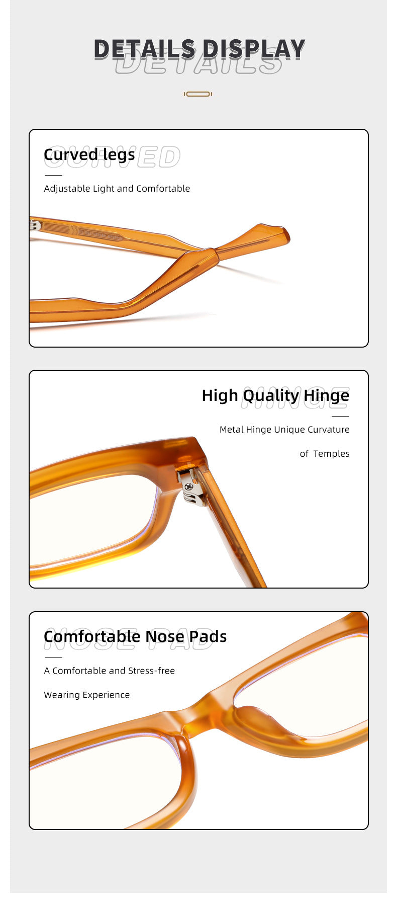 Xbora Unisex Full Rim Brow Line Square Tr 90 Alloy Eyeglasses 542529 — view 2 | Xbora at FuzWeb