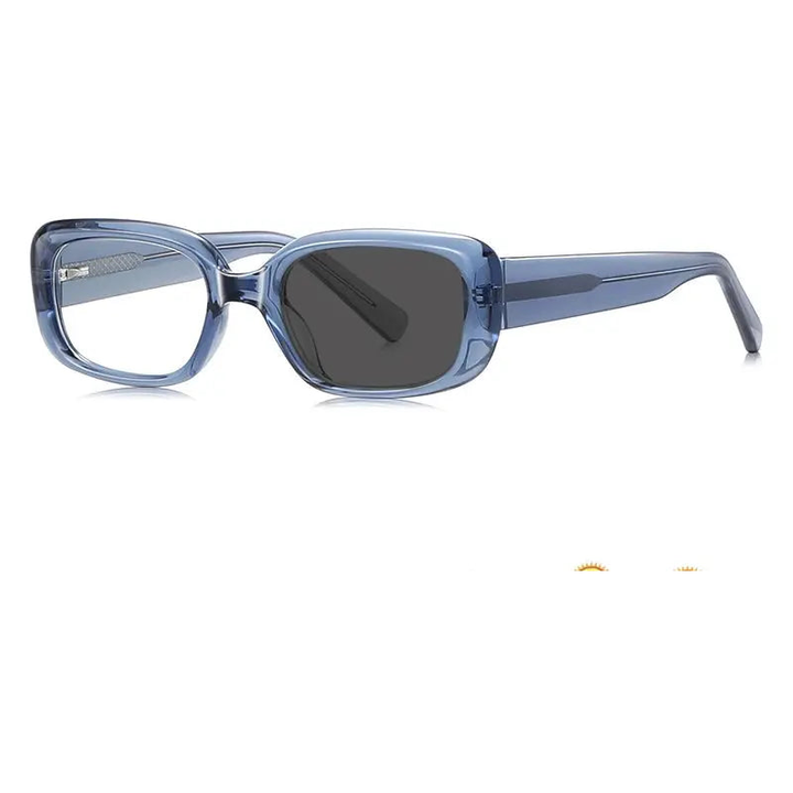 Kocolior Unisex Full Rim Square Acetate Photochromic Reading Glasses 412241.