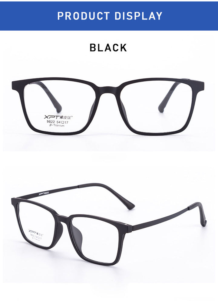Kansept Unisex Full Rim Square Tr 90 Titanium Frames 982200 FuzWeb