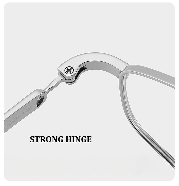 Chashma Ochki Unisex Full Rim Oval Titanium Eyeglasses 881218.