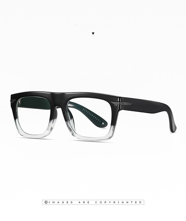 Kocolior Unisex Full Rim Square Acetate Hyperopic Reading Glasses 3394.