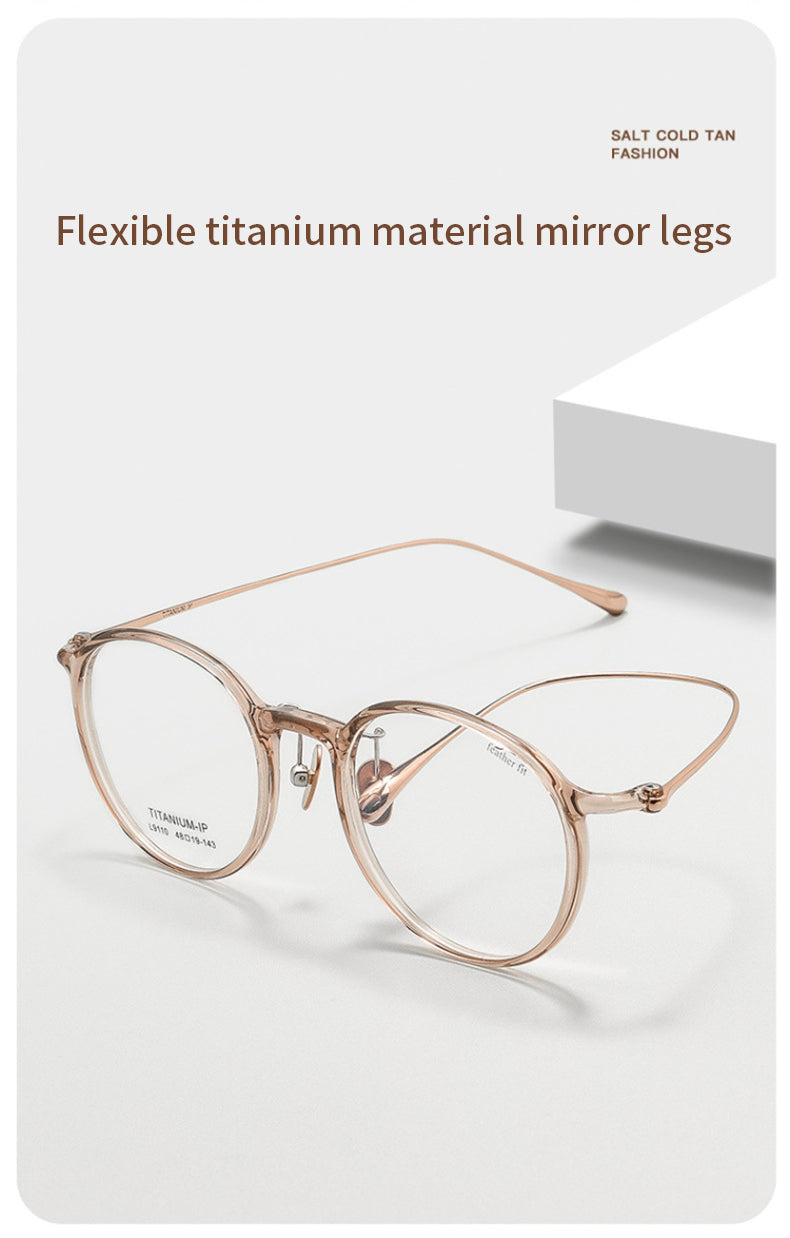 Xbora Womens Full Rim Round Tr 90 Titanium Eyeglasses 91107 — view 2 | Xbora at FuzWeb